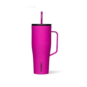 Corkcicle Cold Cup XL Insulated Tumbler 30oz with Handle, Berry Punch - NWT